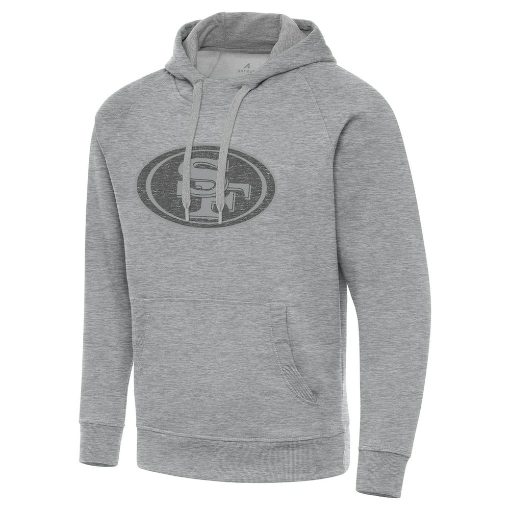 San Francisco 49ers Antigua Victory Hoodie - Heather Gray cheap