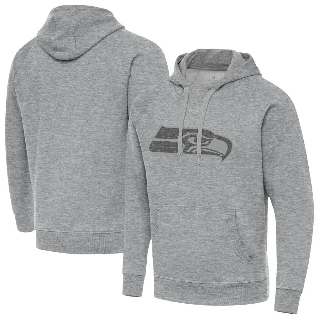 Seattle Seahawks Antigua Victory Hoodie - Heather Gray discount