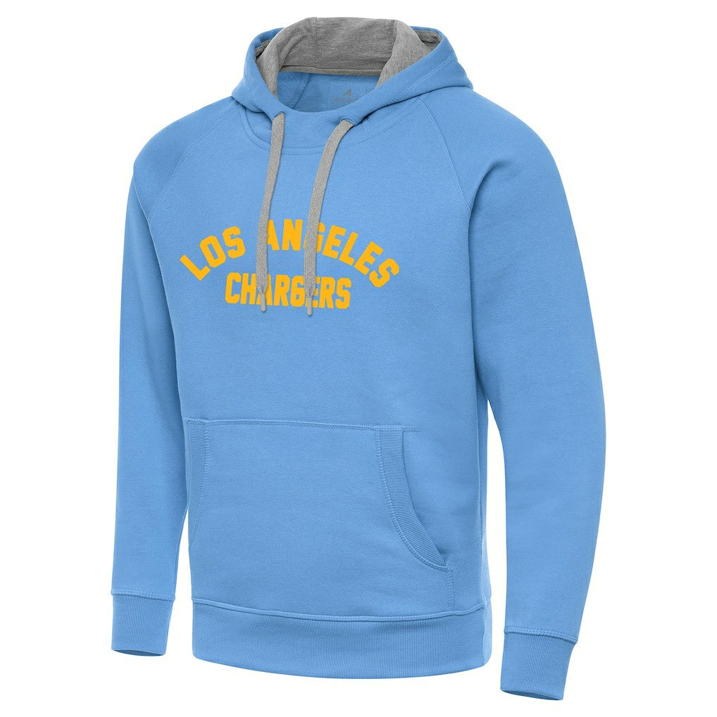 Los Angeles Chargers Antigua Victory Hoodie - Powder Blue online