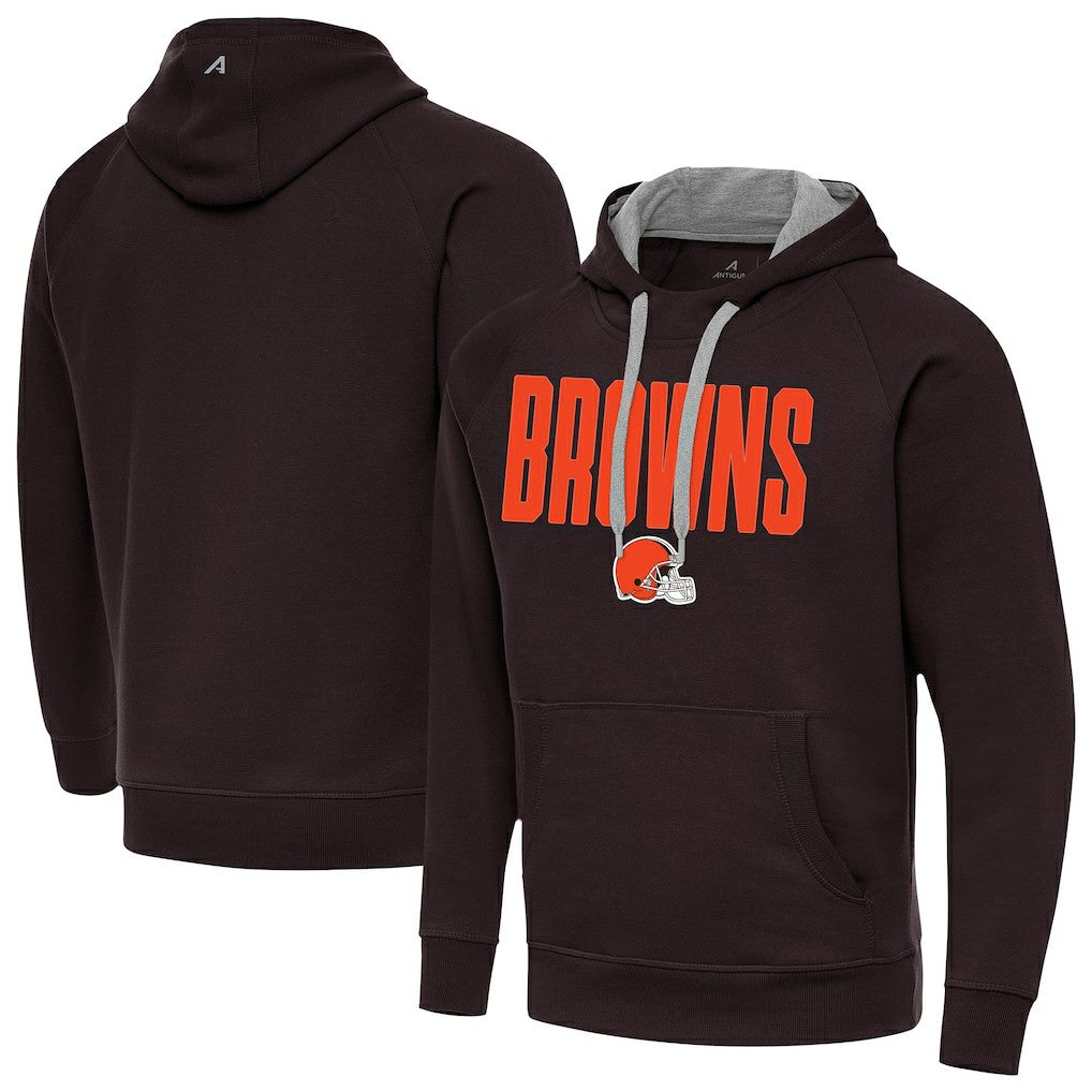 Cleveland Browns Antigua Victory Hoodie - Brown on sale