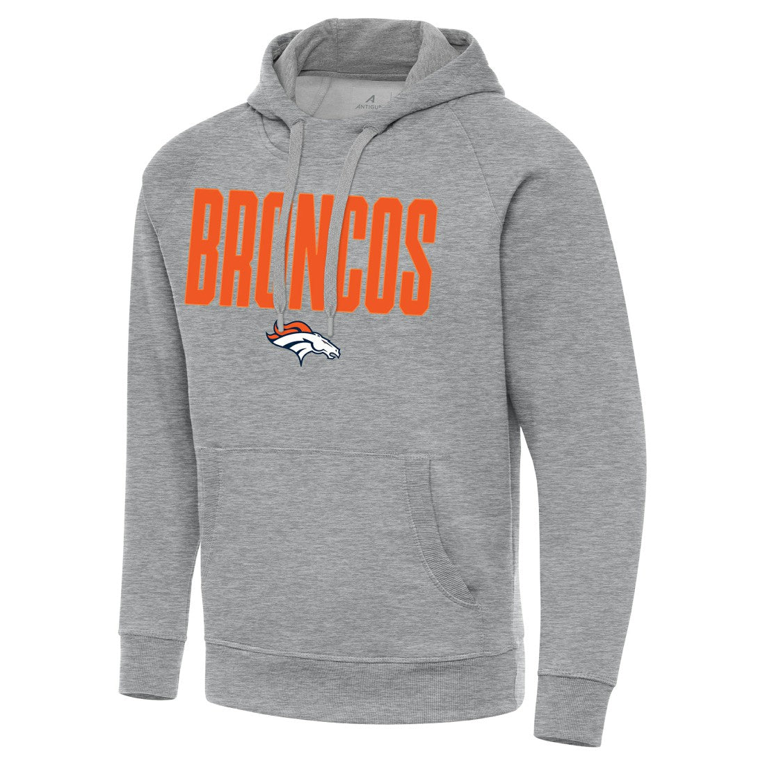 Denver Broncos Antigua Victory Hoodie - Heather Gray cheap