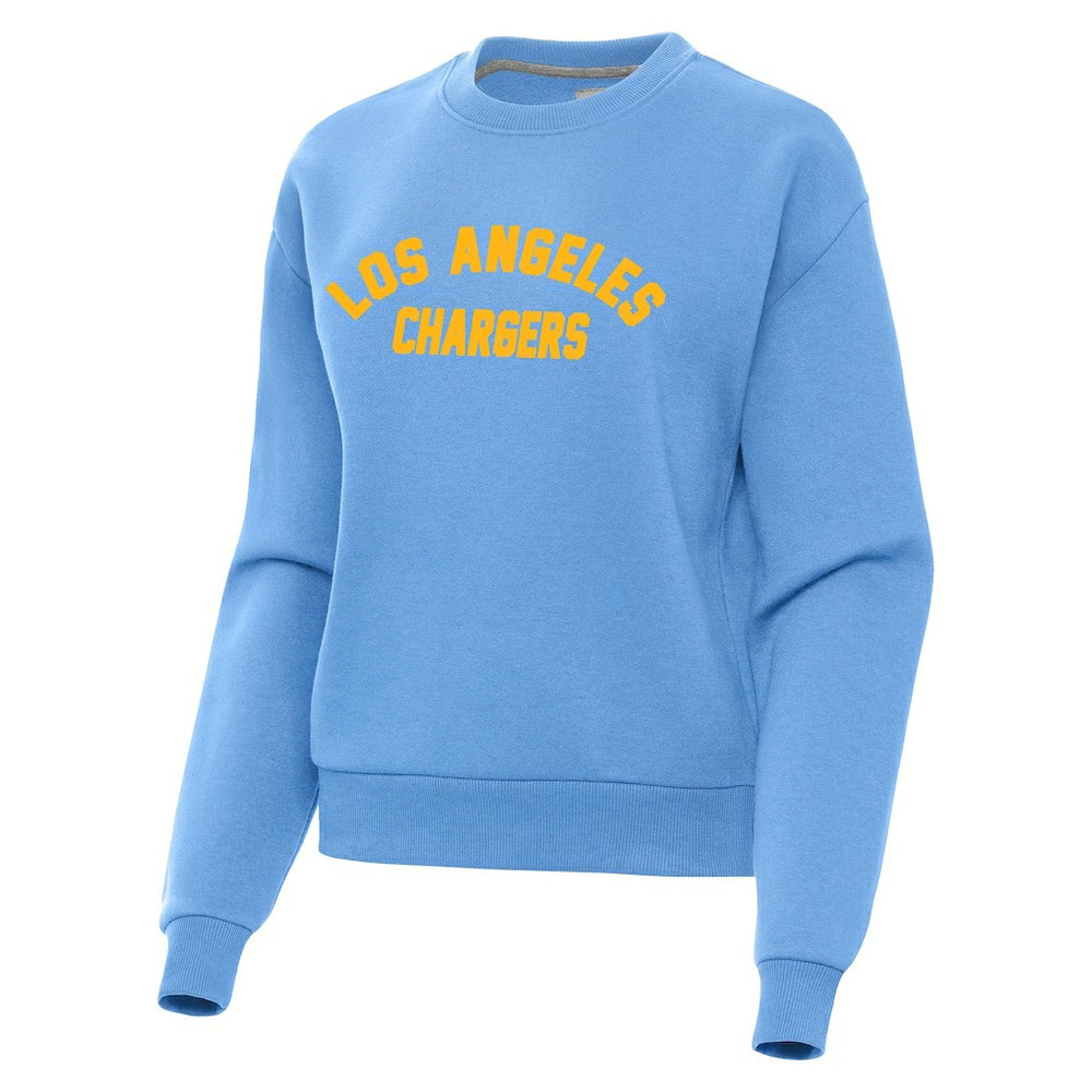 Los Angeles Chargers Antigua Women's Victory Sweatshirt - Powder Blue for sale