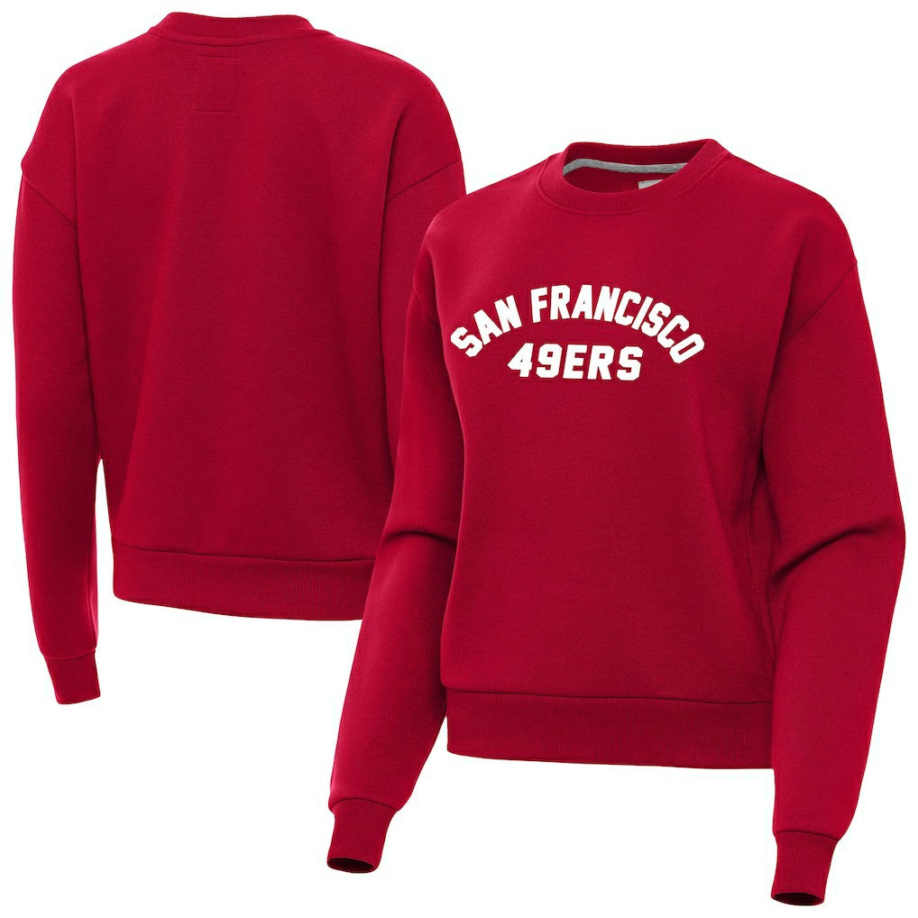 San Francisco 49ers Antigua Women's Victory Sweatshirt - Scarlet cheap