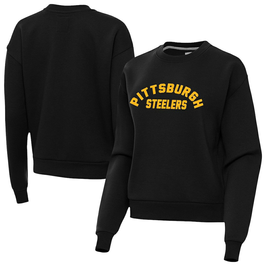 Pittsburgh Steelers Antigua Women's Victory Sweatshirt - Black for sale