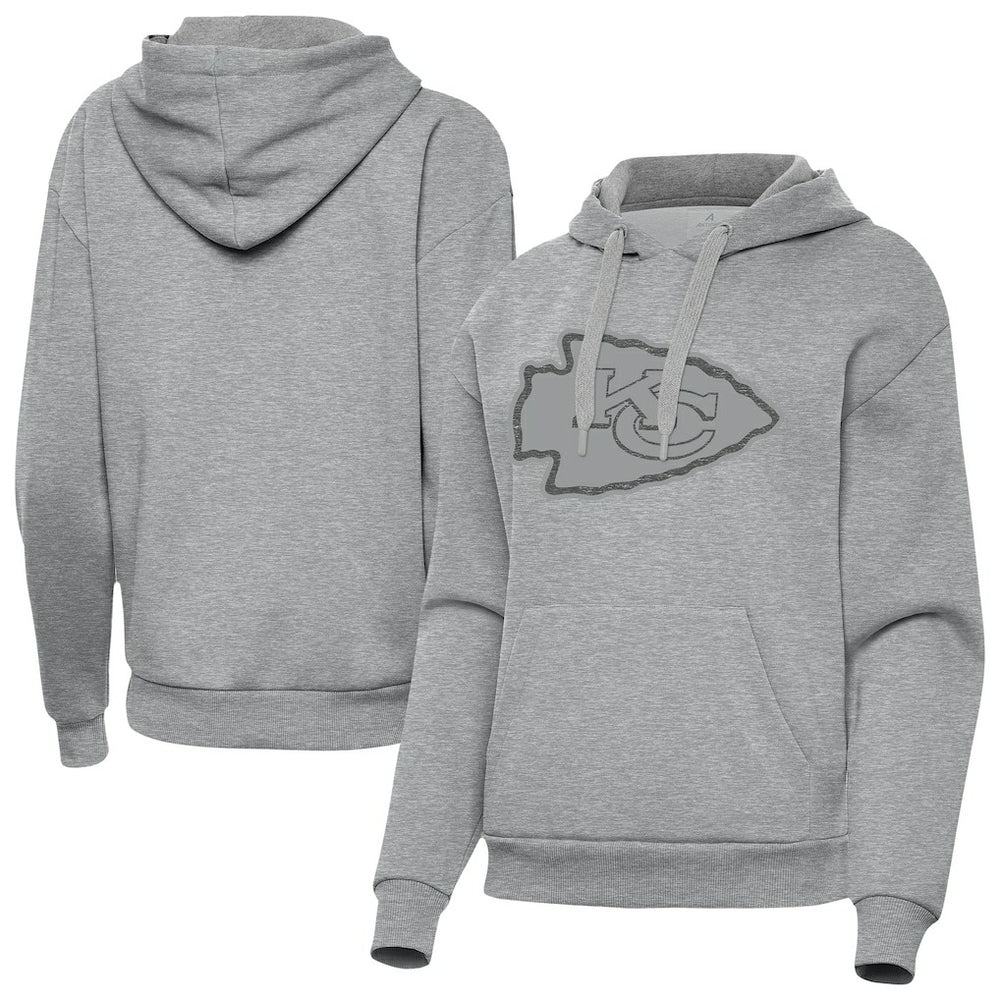 Kansas City Chiefs Antigua Women's Victory Hoodie - Heather Gray outlet