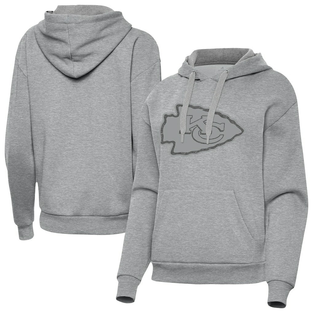 Kansas City Chiefs Antigua Women's Victory Hoodie - Heather Gray outlet