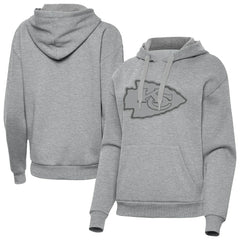Kansas City Chiefs Antigua Women's Victory Hoodie - Heather Gray outlet