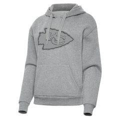 Kansas City Chiefs Antigua Women's Victory Hoodie - Heather Gray outlet