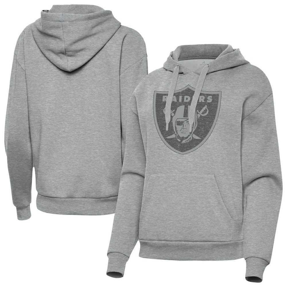 Las Vegas Raiders Antigua Women's Victory Hoodie - Heather Gray discount