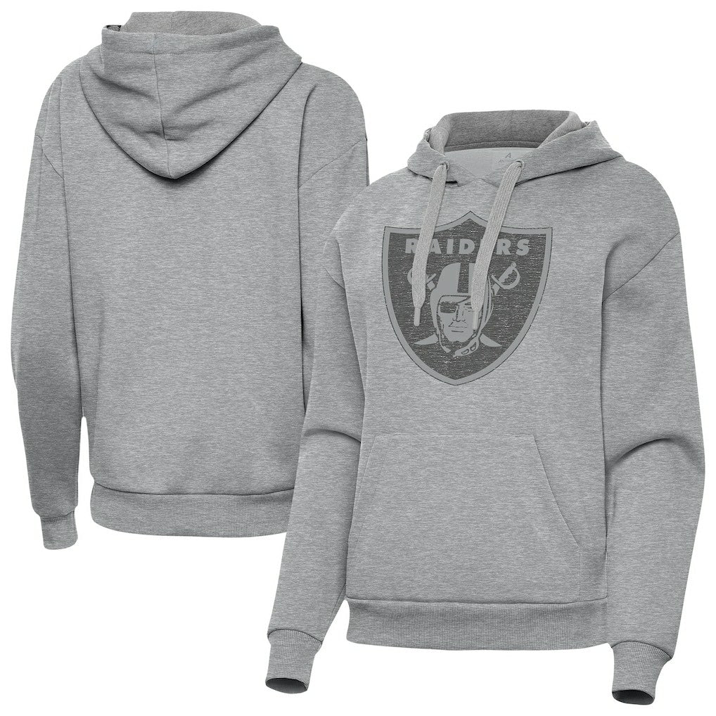 Las Vegas Raiders Antigua Women's Victory Hoodie - Heather Gray discount