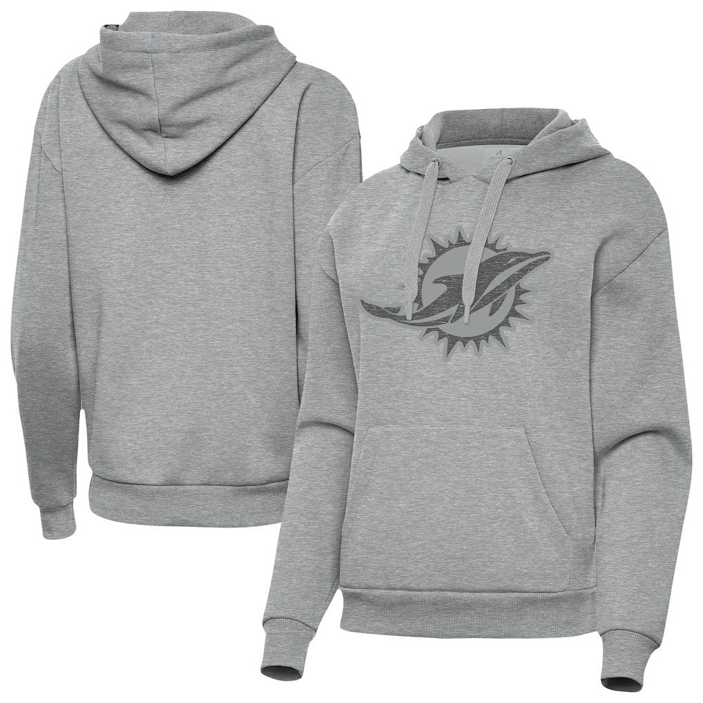 Miami Dolphins Antigua Women's Victory Hoodie - Heather Gray online