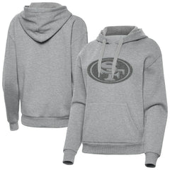 San Francisco 49ers Antigua Women's Victory Hoodie - Heather Gray on sale