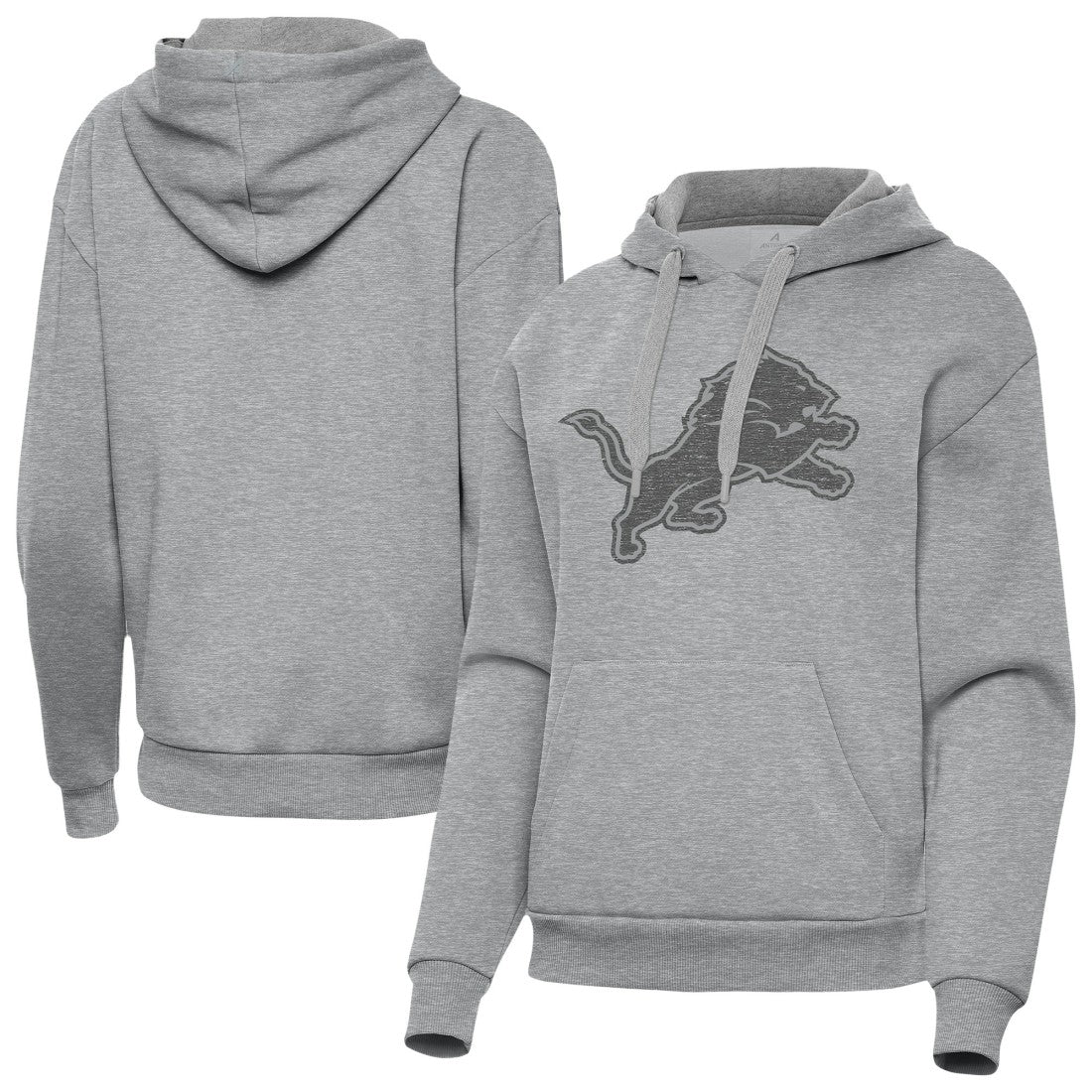 Detroit Lions Antigua Women's Victory Hoodie - Heather Gray on sale