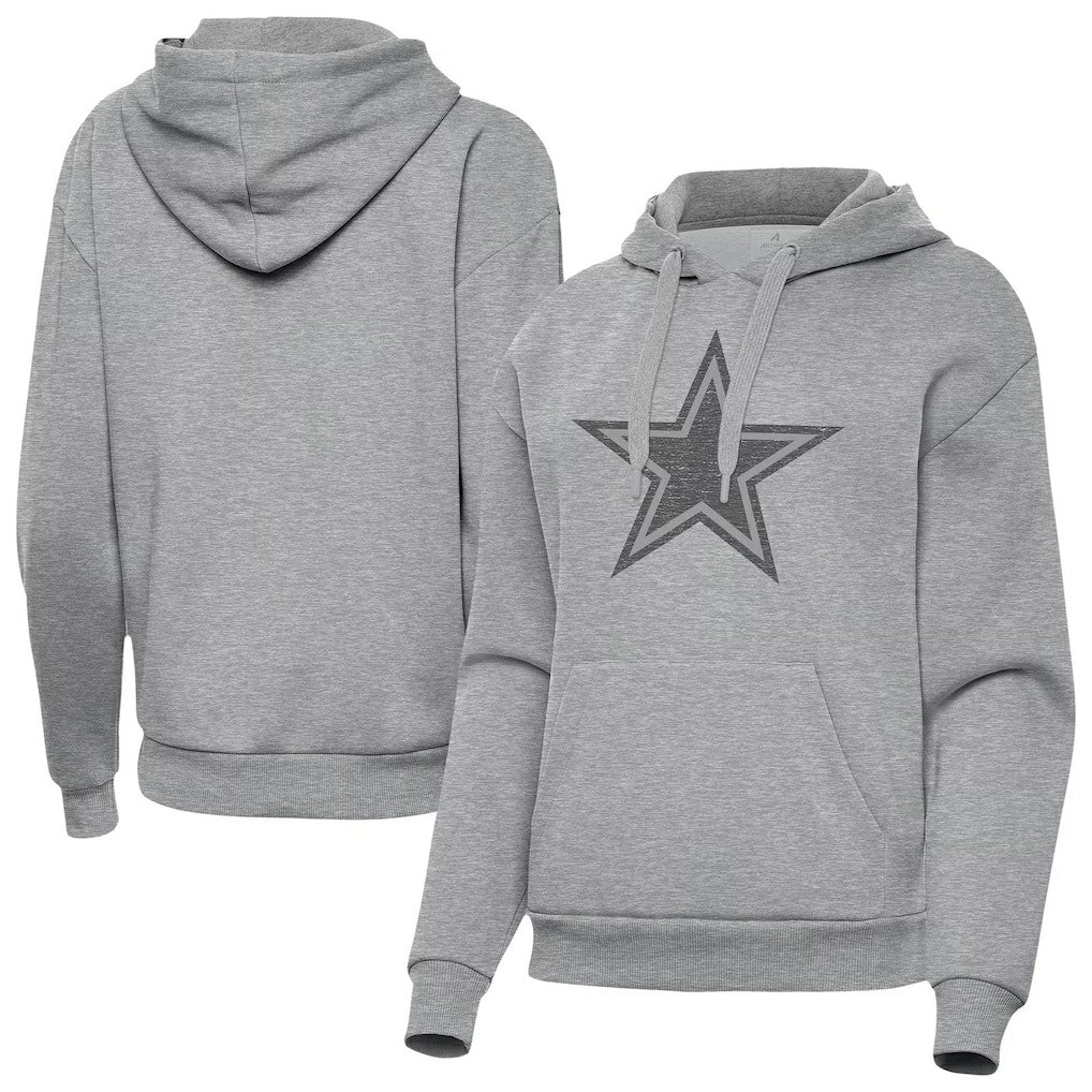 Dallas Cowboys Antigua Women's Victory Hoodie - Heather Gray outlet