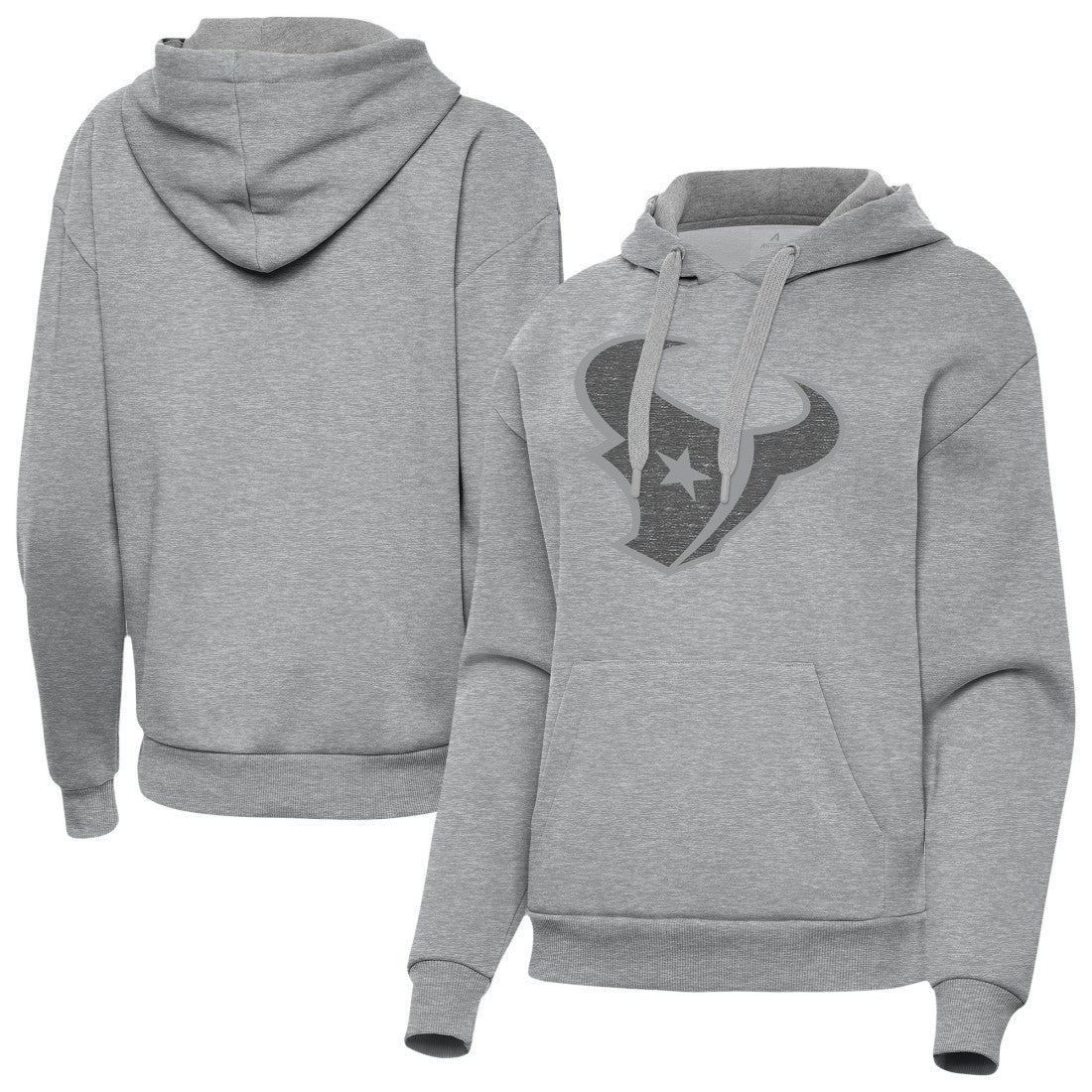 Houston Texans Antigua Women's Victory Hoodie - Heather Gray discount