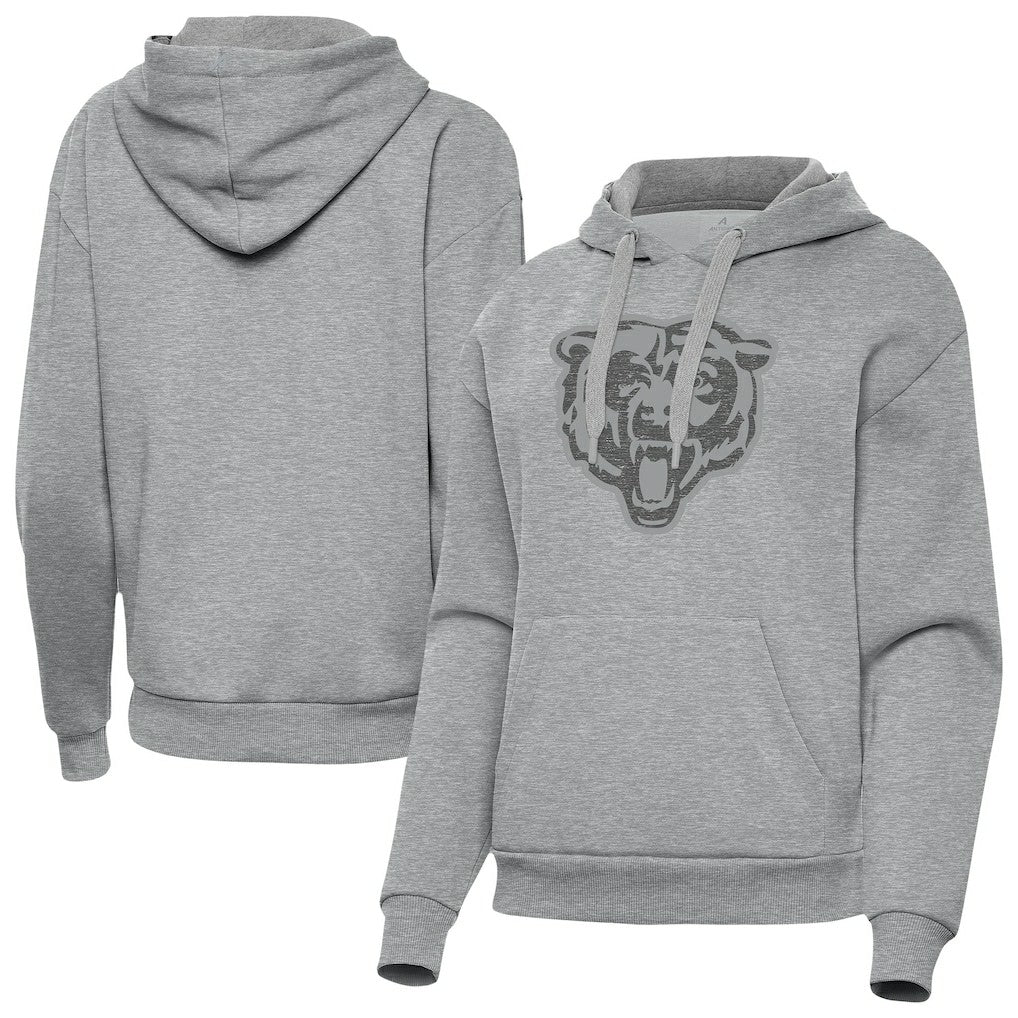 Chicago Bears Antigua Women's Victory Hoodie - Heather Gray sale
