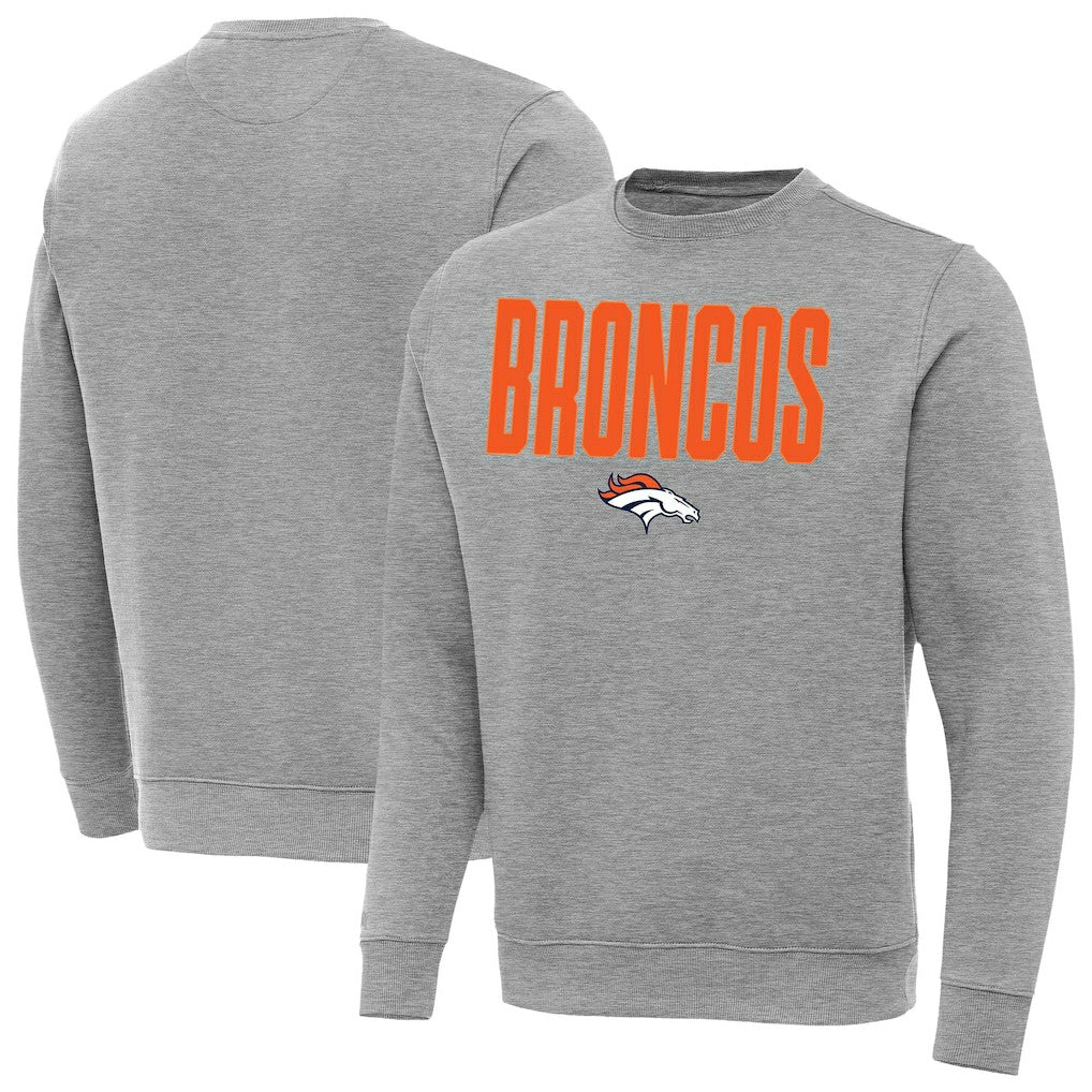 Denver Broncos Antigua Victory Sweatshirt - Heather Gray outlet