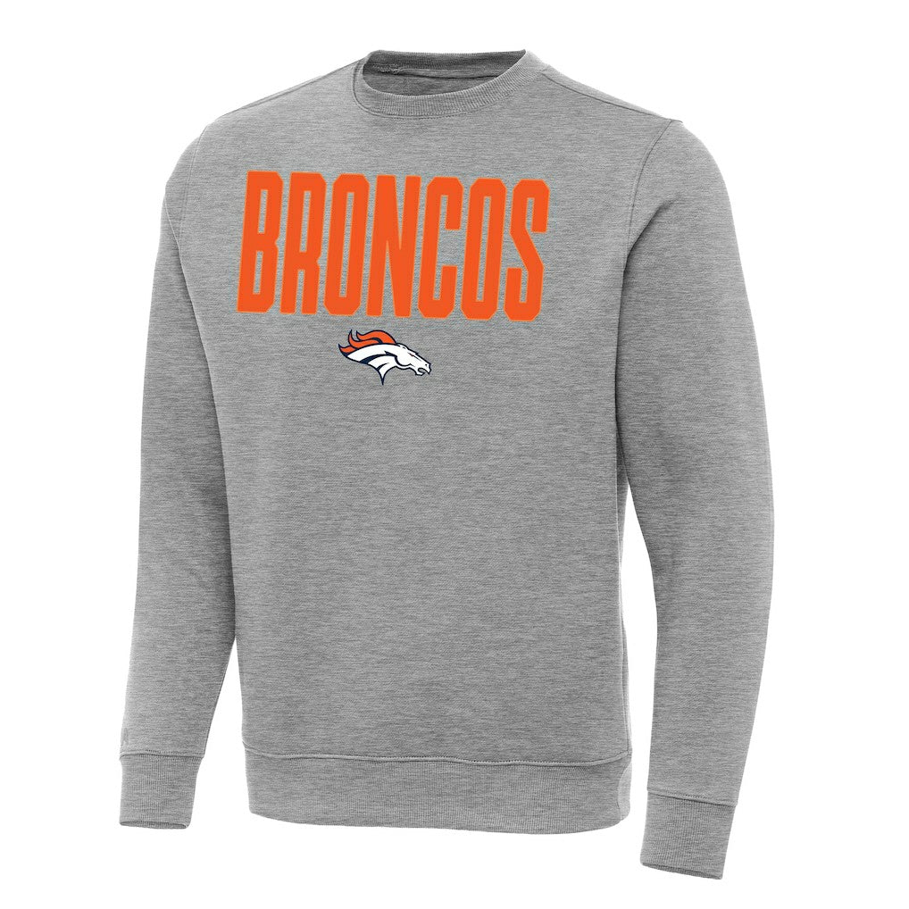 Denver Broncos Antigua Victory Sweatshirt - Heather Gray outlet