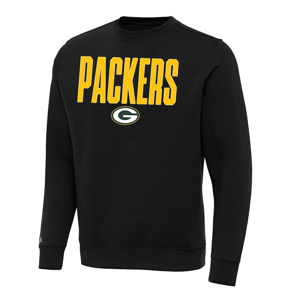 Green Bay Packers Antigua Victory Sweatshirt - Black on sale