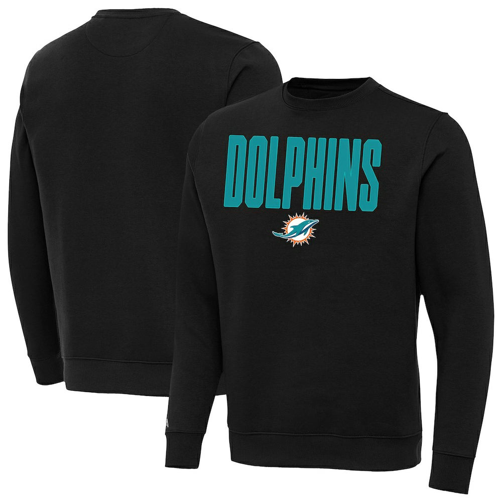Miami Dolphins Antigua Victory Sweatshirt - Black outlet