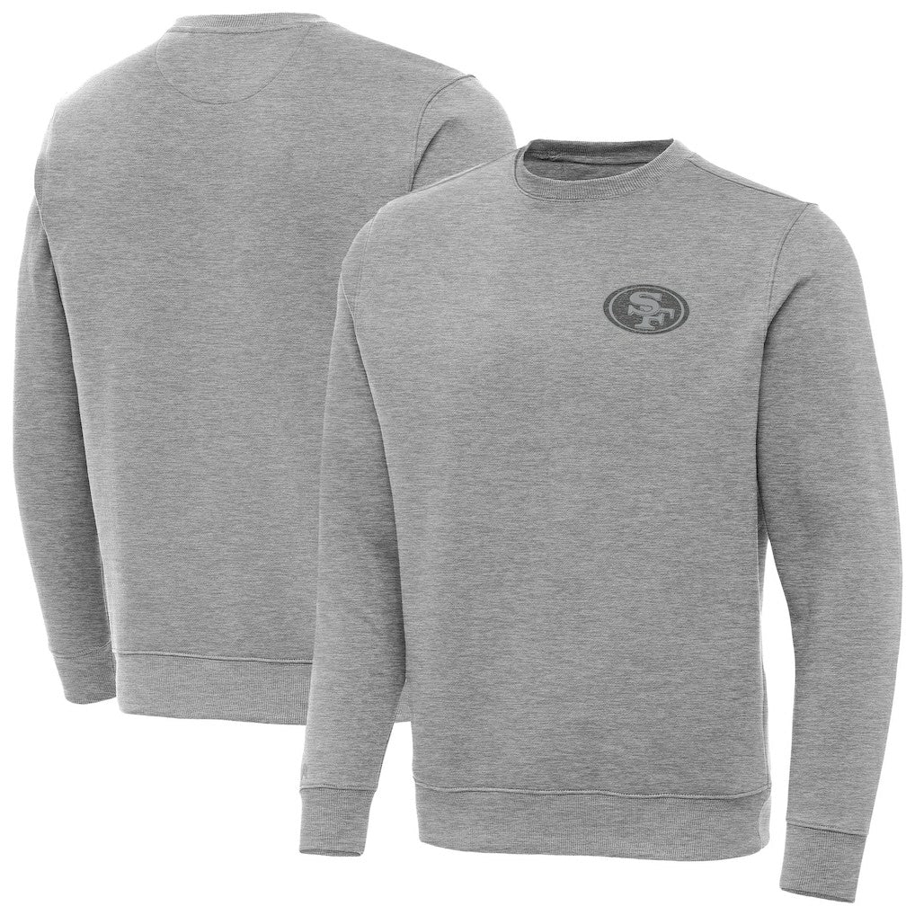 San Francisco 49ers Antigua Victory Sweatshirt - Heather Gray on sale