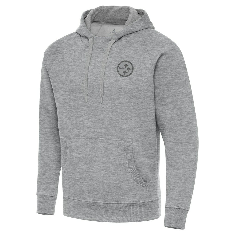 Pittsburgh Steelers Antigua Victory Hoodie - Heather Gray discount