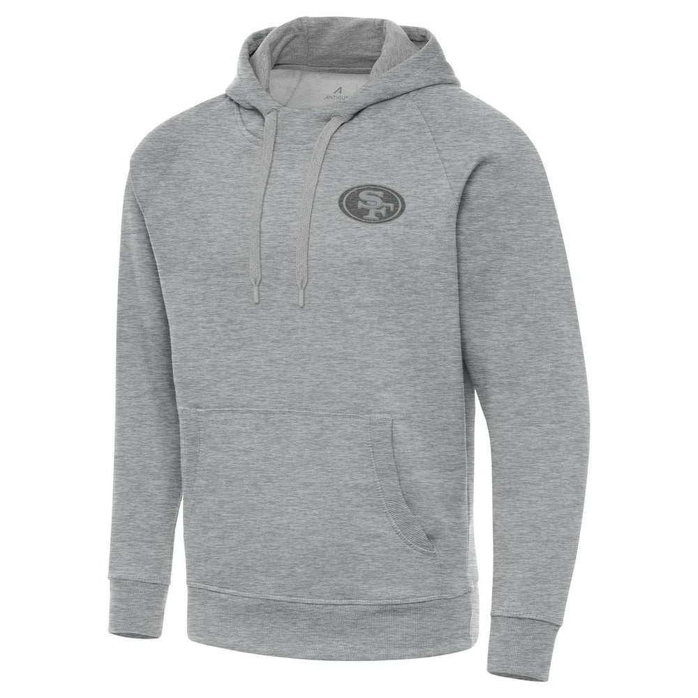 San Francisco 49ers Antigua Victory Hoodie - Heather Gray on sale