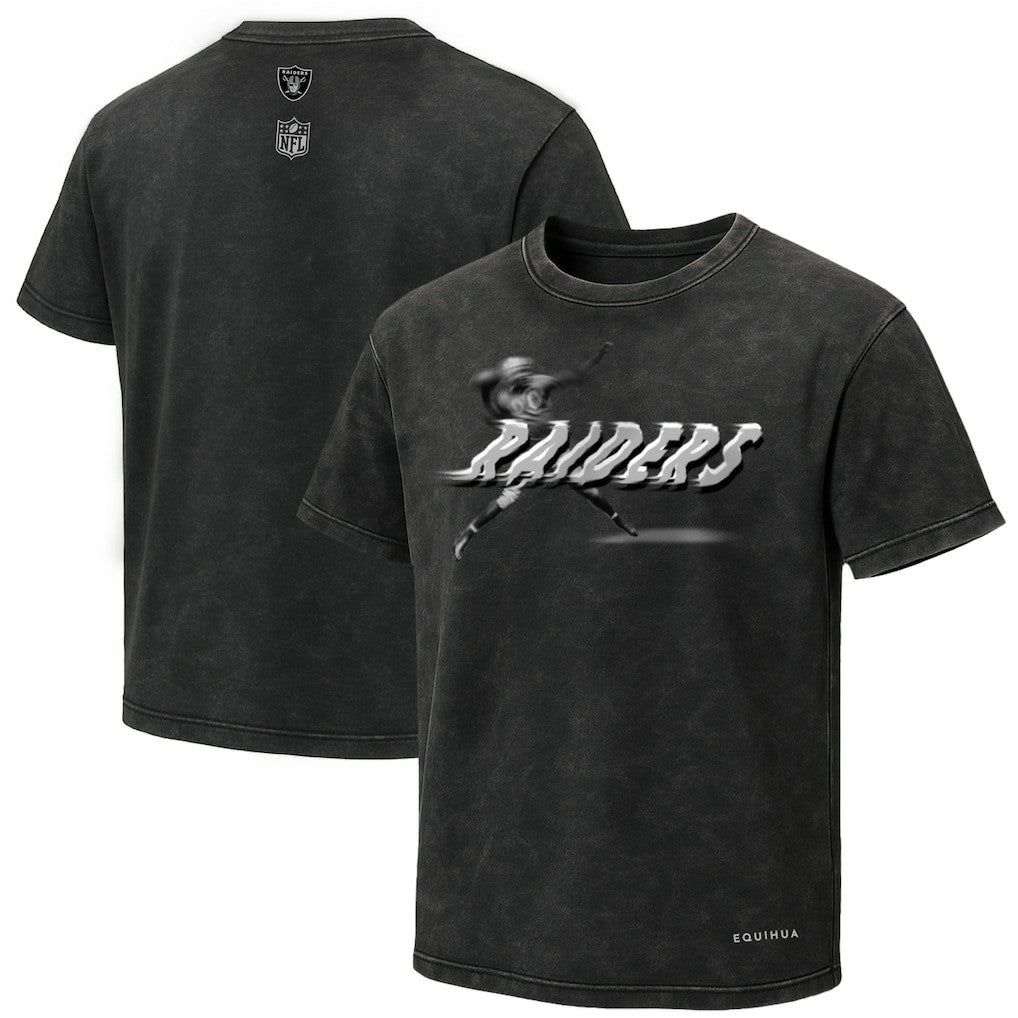 Las Vegas Raiders EQUIHUA Retro T-Shirt - Black on sale