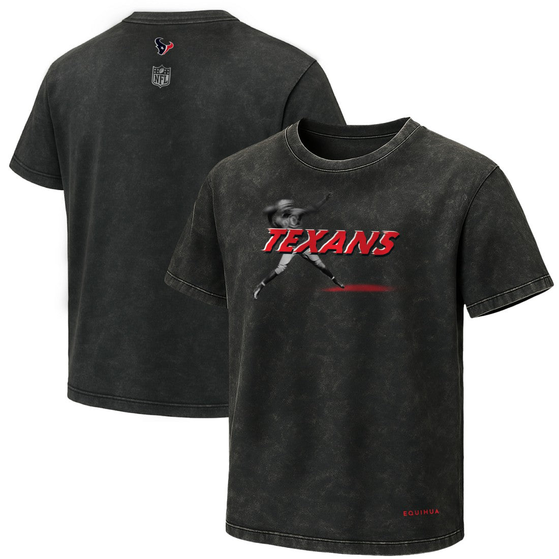 Houston Texans EQUIHUA Retro T-Shirt - Black sale