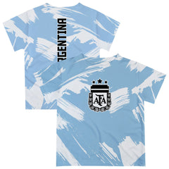 Argentina National Team Vive La Fete Youth Paint Brush T-Shirt - Light Blue online