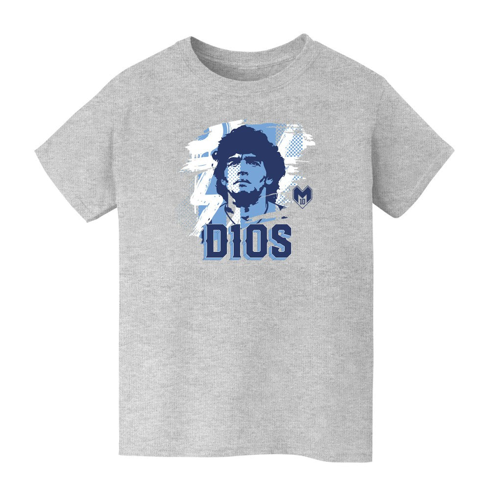 Diego Maradona Argentina National Team Vive La Fete Youth D10S T-Shirt - Gray cheap