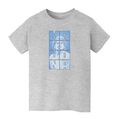 Diego Maradona Argentina National Team Vive La Fete Youth Portrait T-Shirt - Gray cheap