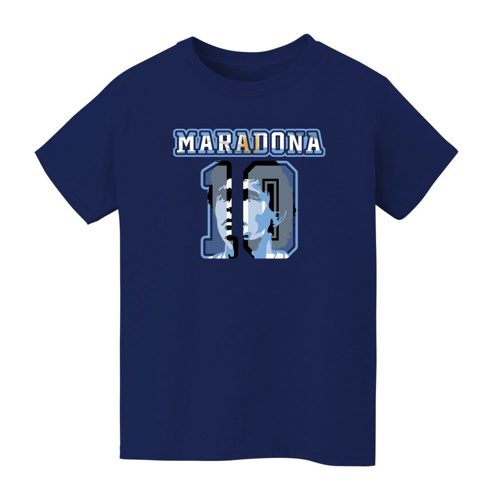 Diego Maradona Argentina National Team Vive La Fete Youth Name & Number T-Shirt - Navy shop