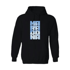 Diego Maradona Argentina National Team Vive La Fete Portrait Hoodie - Black cheap