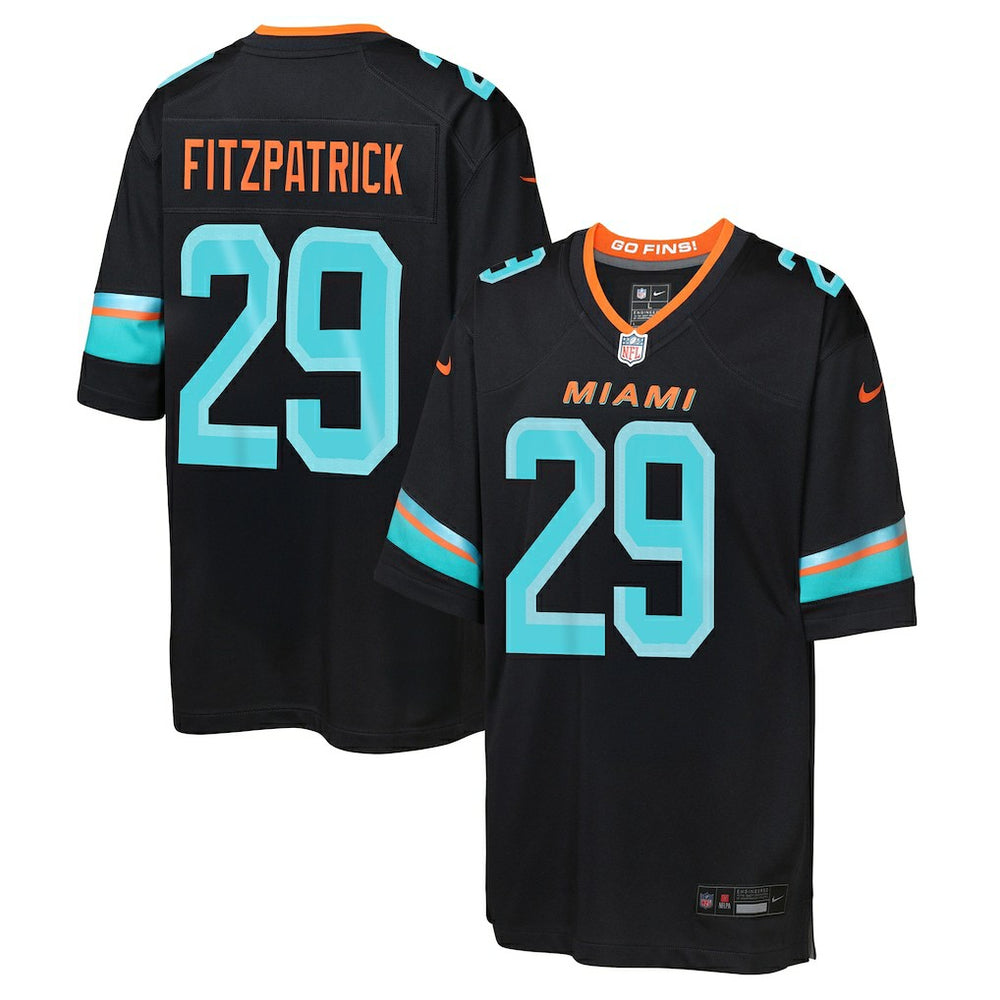 Minkah Fitzpatrick Miami Dolphins Youth 2025 Rivalries Collection Game Jersey - Pitch Blue | Nike cheap
