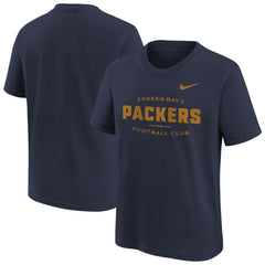 Green Bay Packers Youth Sideline Alt Pack T-Shirt - Navy | Nike outlet