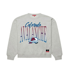 Colorado Avalanche Mitchell & Ness Women's Hockey Night Sweatshirt Heather Gray