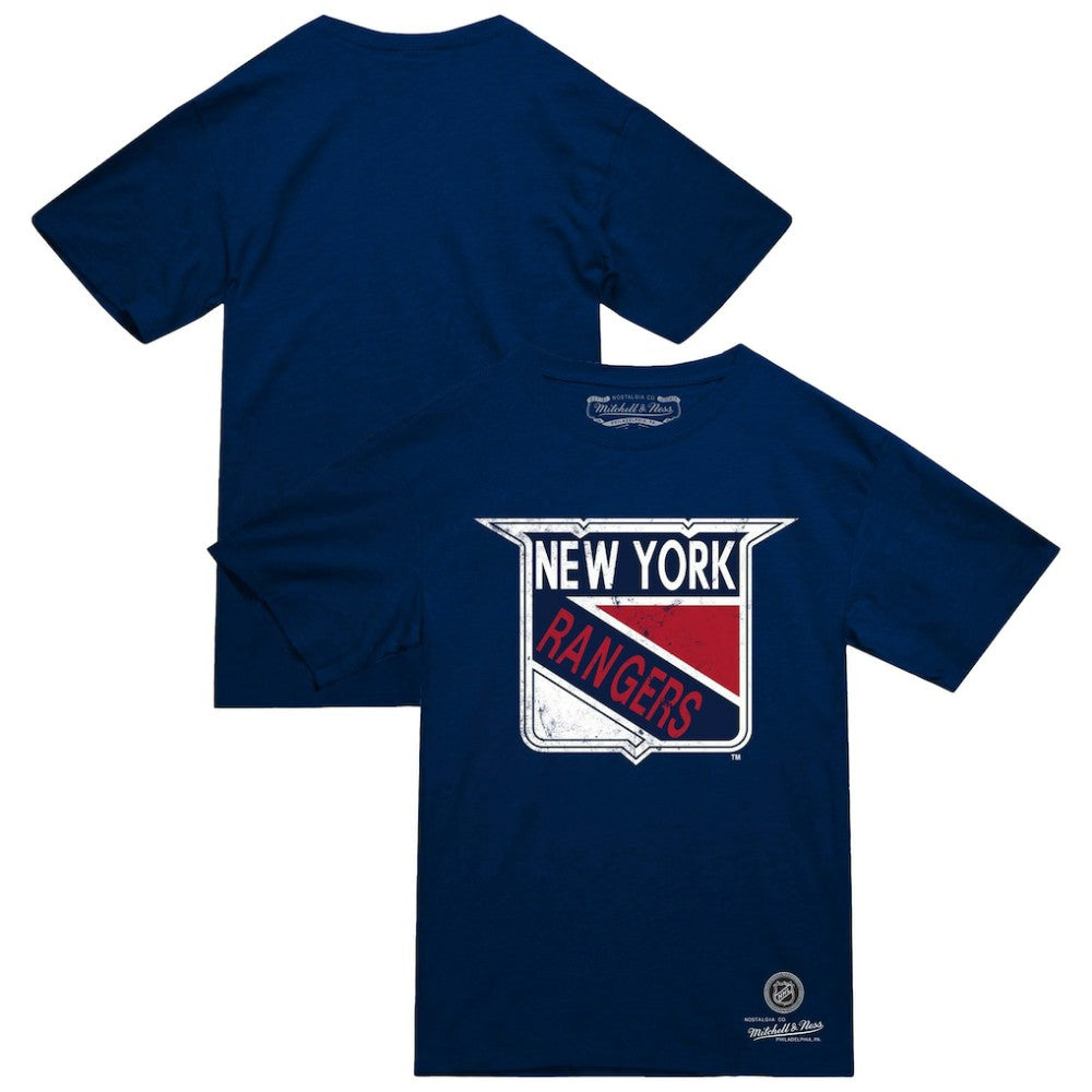 New York Rangers Mitchell & Ness Heritage T-Shirt Navy