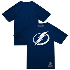 Tampa Bay Lightning Mitchell & Ness Heritage T-Shirt Navy