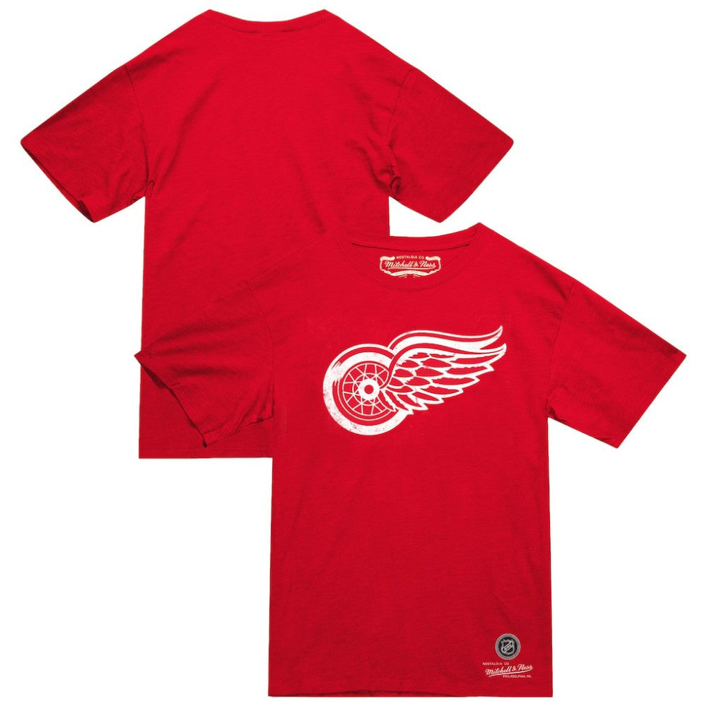 Detroit Red Wings Mitchell & Ness Heritage T-Shirt Red
