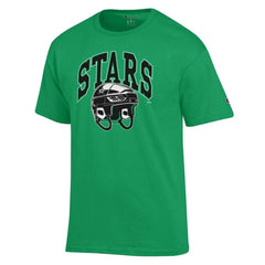 Dallas Stars Champion Helmet T-Shirt Kelly Green