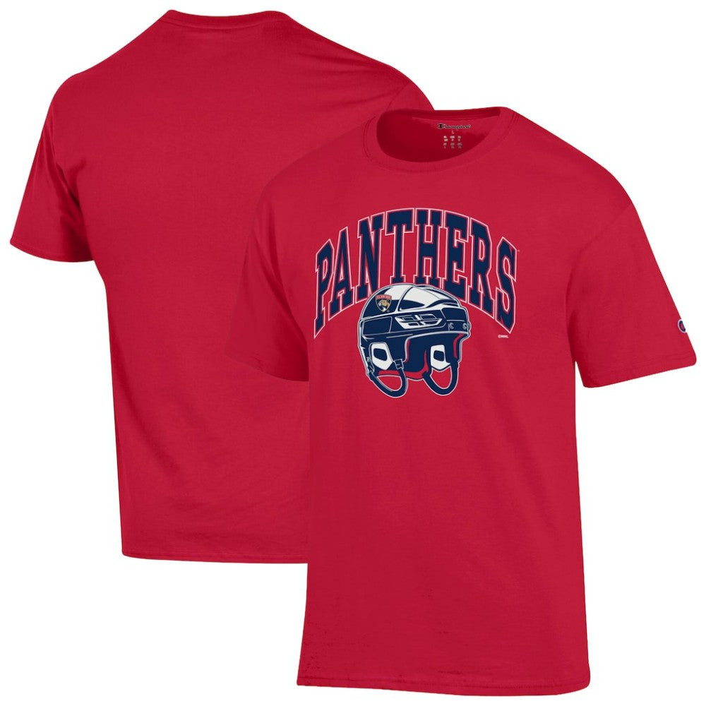 Florida Panthers Champion Helmet T-Shirt Red