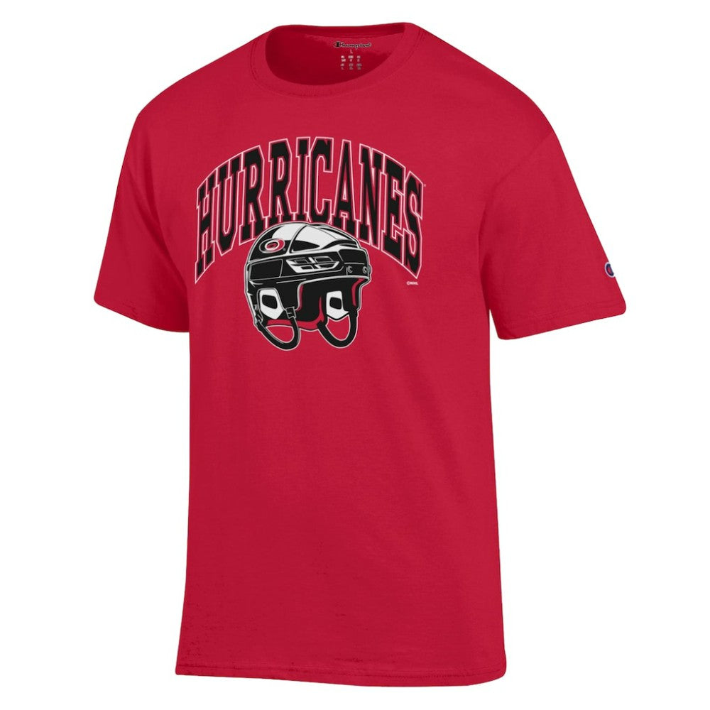 Carolina Hurricanes Champion Helmet T-Shirt Red