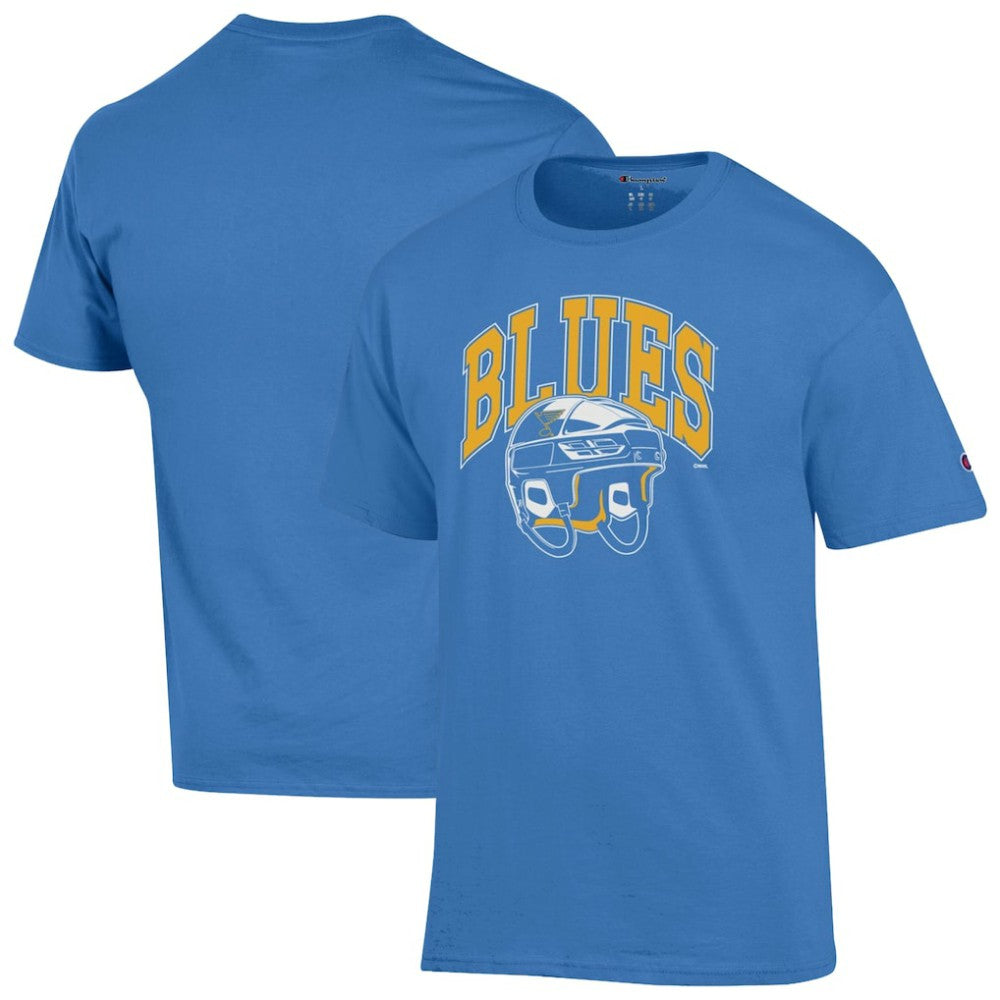 St. Louis Blues Champion Helmet T-Shirt Blue