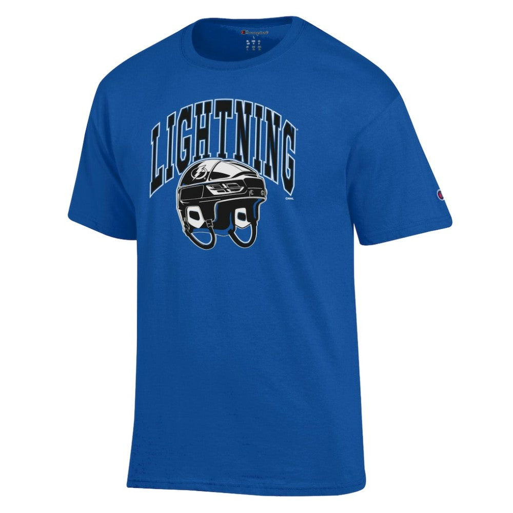 Tampa Bay Lightning Champion Helmet T-Shirt Royal