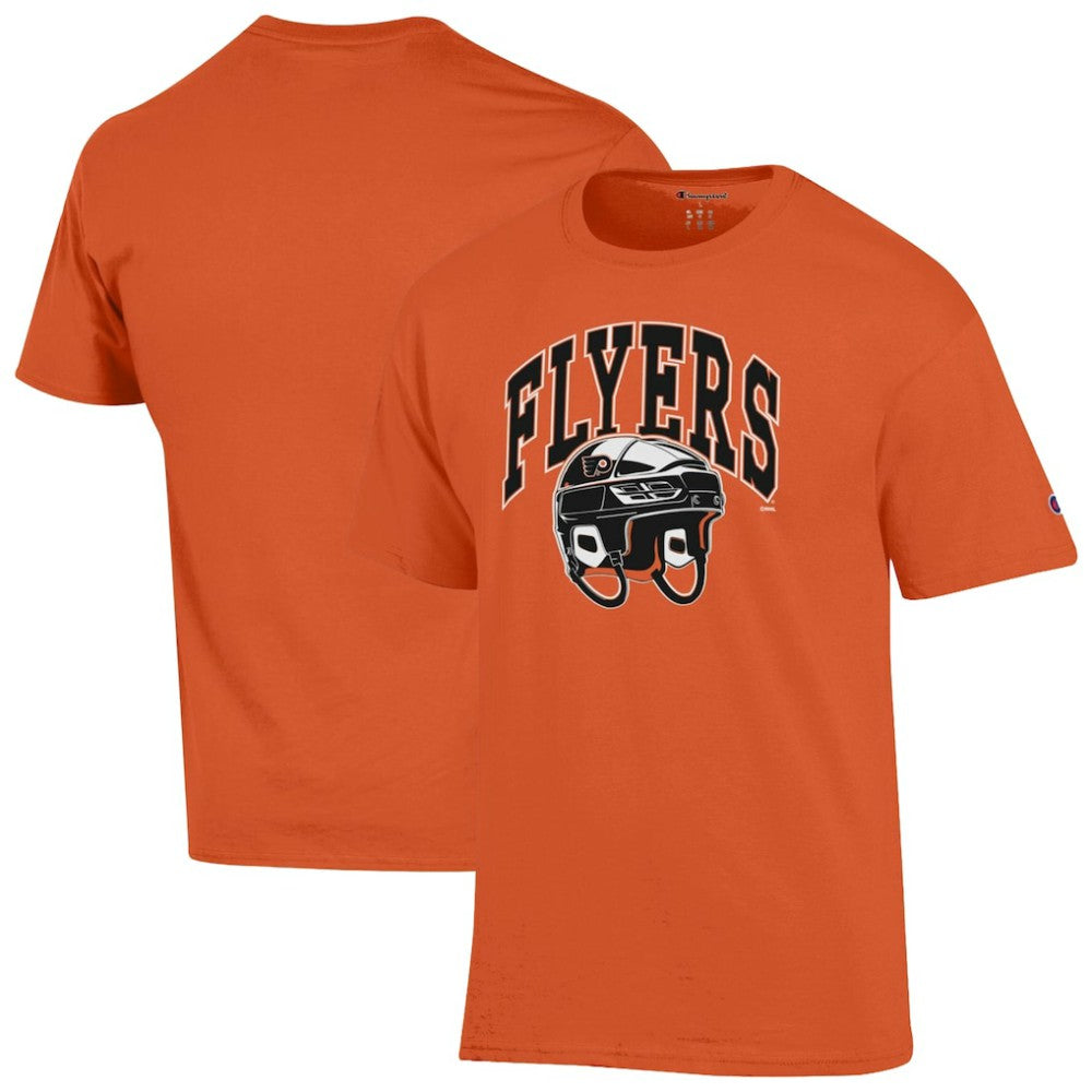Philadelphia Flyers Champion Helmet T-Shirt Orange