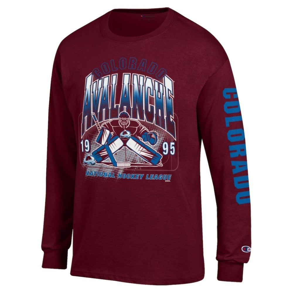 Colorado Avalanche Champion Long Sleeve Jersey T-Shirt Burgundy