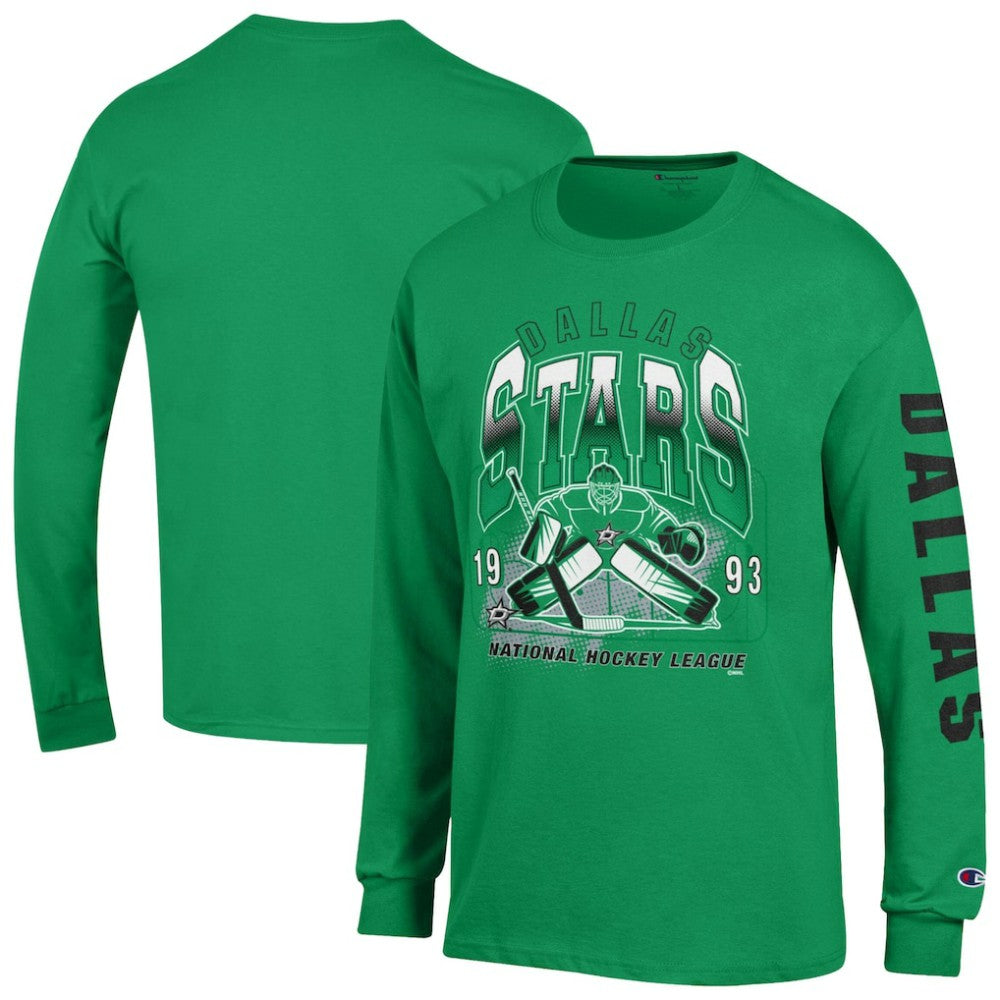 Dallas Stars Champion Long Sleeve Jersey T-Shirt Kelly Green