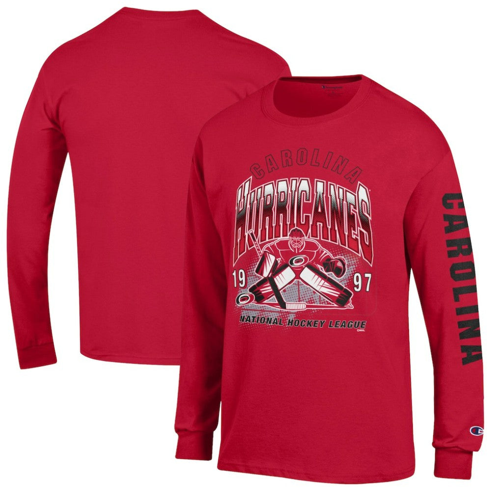Carolina Hurricanes Champion Long Sleeve Jersey T-Shirt Red