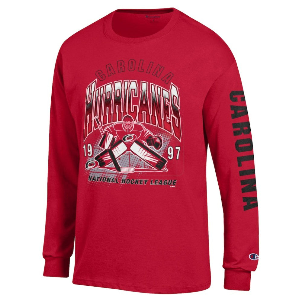Carolina Hurricanes Champion Long Sleeve Jersey T-Shirt Red